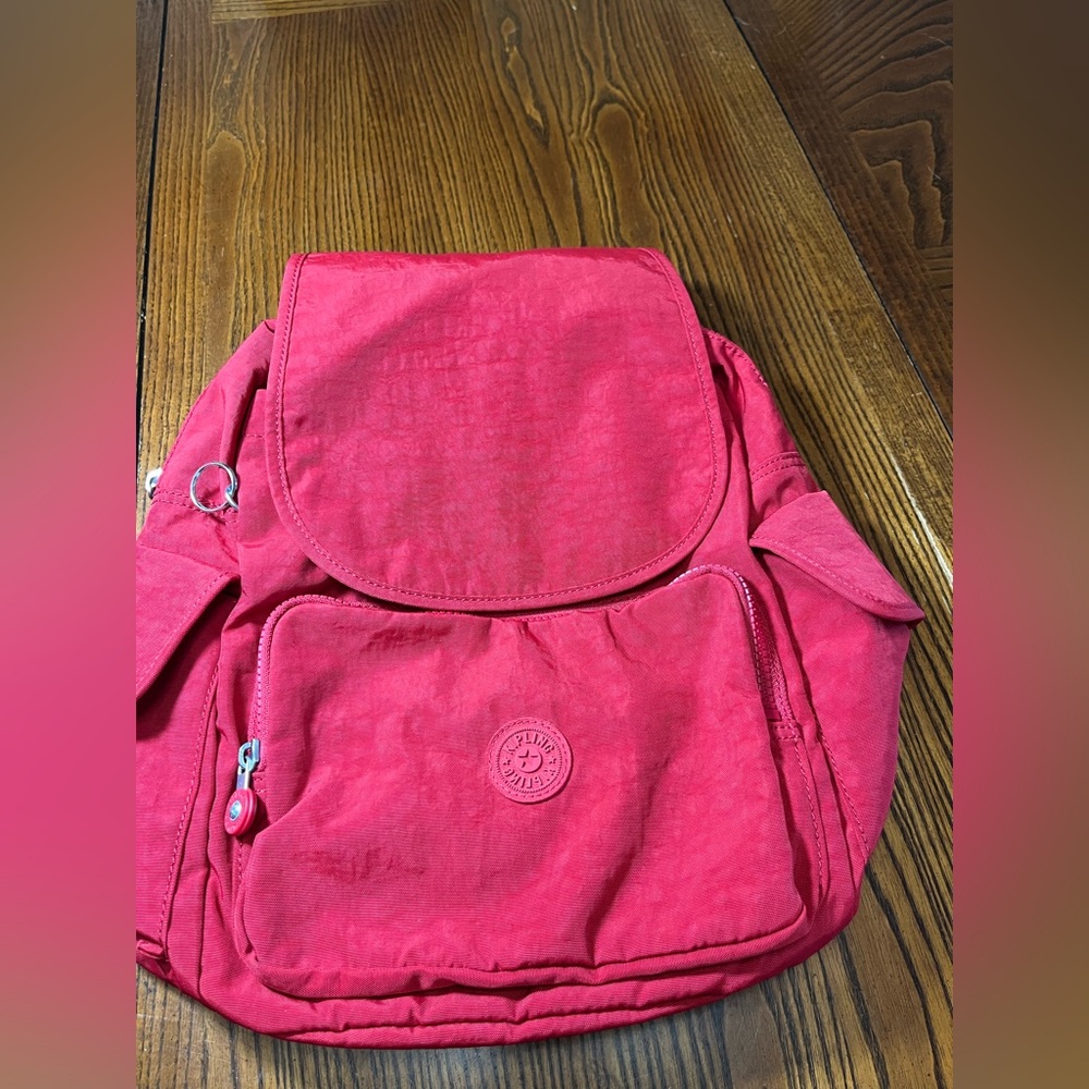 Kipling Medium Sized Red Backpack. Very Good Prel… - image 1